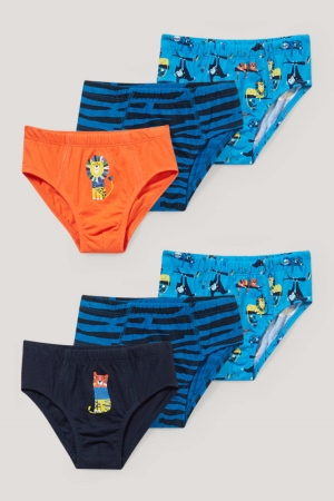 Sous Vêtement C&A Multipack Of 6 Briefs Organic Coton Garcon Bleu | WH5470916