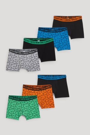 Sous Vêtement C&A Multipack Of 7 Boxer Garcon Noir | UM4298607