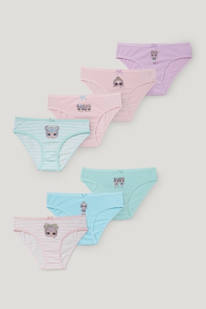 Sous Vêtement C&A Multipack Of 7 L.O.L. Surprise Briefs Organic Coton Fille Menthe Vert | DN5360821