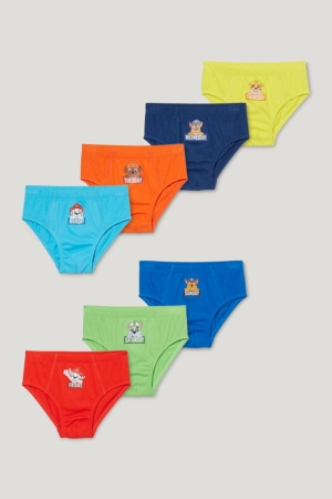 Sous Vêtement C&A Multipack Of 7 Paw Patrol Briefs Organic Coton Garcon Rouge Jaune | BE6780942