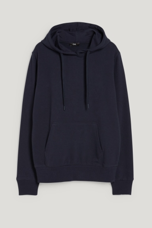 Sweat À Capuche C&A Basic Organic Coton Femme Bleu Foncé | GH5723406