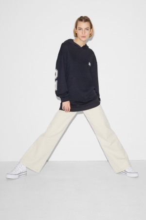 Sweat À Capuche C&A Clockhouse Femme Bleu Foncé | KF4981623