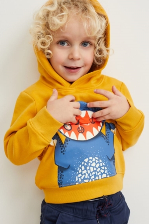 Sweat À Capuche C&A Dinosaur Fille Orange | XG5267081