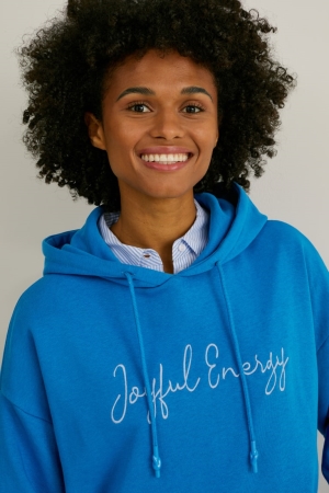 Sweat À Capuche C&A Femme Bleu | EJ8043251