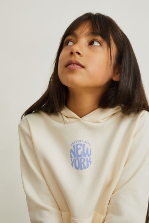 Sweat À Capuche C&A Fille Blanche | WR7201653
