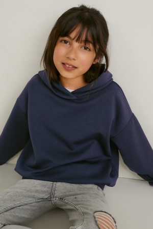 Sweat À Capuche C&A Fille Bleu Foncé | ML6735214