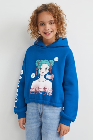 Sweat À Capuche C&A Fille Bleu | YT1860324