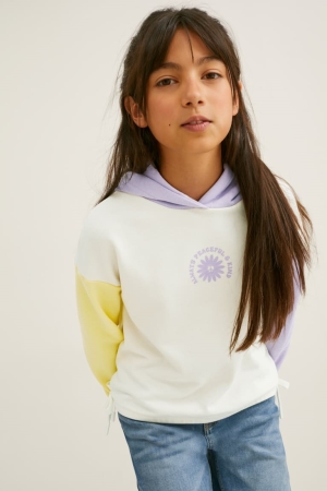 Sweat À Capuche C&A Fille Creme | IN7692450