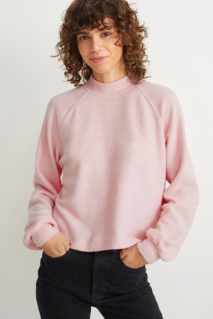 Sweat À Capuche C&A Fleece Lenzing™ Ecovero™ Femme Rose | JN6870925