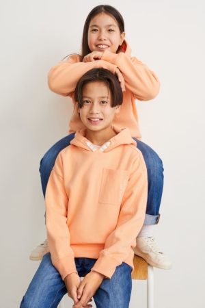 Sweat À Capuche C&A Genderneutral Recycled Fille Orange | OP1793564