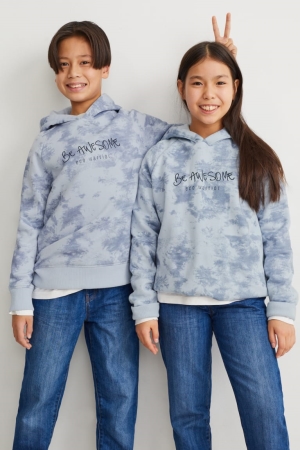 Sweat À Capuche C&A Genderneutral Recycled Fille Bleu Clair | SI2609573