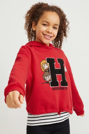 Sweat À Capuche C&A Harry Potter Fille Rouge | TB1908237