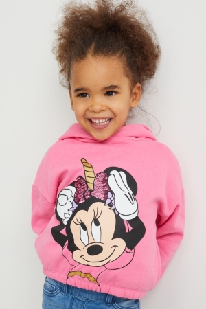 Sweat À Capuche C&A Minnie Mouse Fille Rose | SW7812369