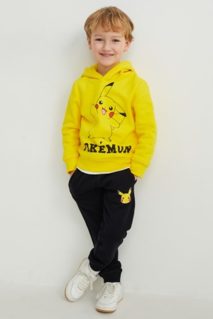 Sweat À Capuche C&A Pokémon Set And Joggers 2 Piece Fille Noir | DX0529386
