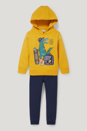 Sweat À Capuche C&A Set And 2 Piece Fille Jaune | LZ0782134