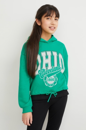 Sweat À Capuche C&A Set And 2 Piece Fille Vert | OI3485762