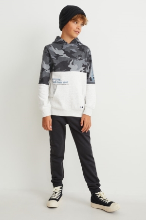 Sweat À Capuche C&A Set And Joggers 2 Piece Fille Noir | AX8761253