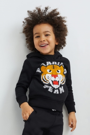 Sweat À Capuche C&A Set And Joggers 2 Piece Fille Noir | PT4398650