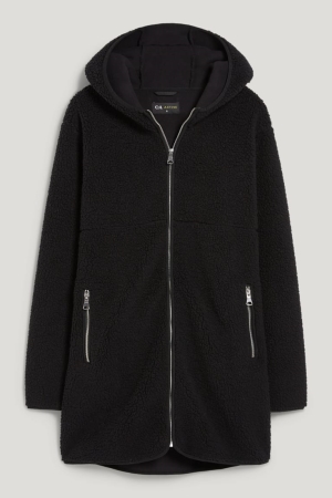 Sweat À Capuche C&A Teddy Fur With Hood Femme Noir | KD1346920