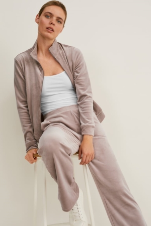 Sweats C&A Basic Zip-through Femme Grise | XM9346102