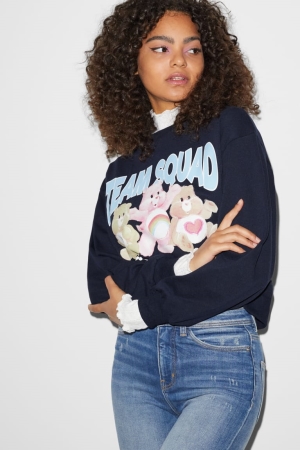 Sweats C&A Clockhouse Care Bears Femme Bleu Foncé | VZ4803629