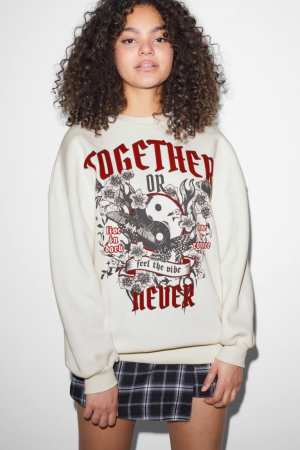 Sweats C&A Clockhouse Femme Blanche | UQ5963804