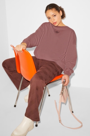 Sweats C&A Clockhouse Femme Bordeaux | BD1584920