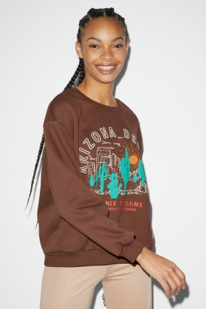Sweats C&A Clockhouse Femme Marron | KG3489765