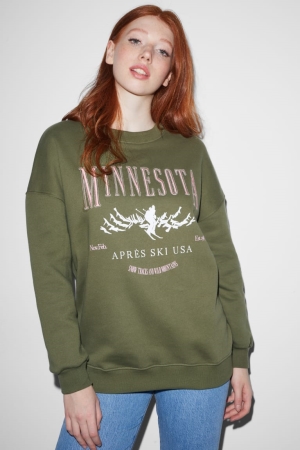 Sweats C&A Clockhouse Femme Vert | LE9132746