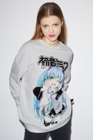 Sweats C&A Clockhouse Hatsune Miku Femme Blanche | AE7501246