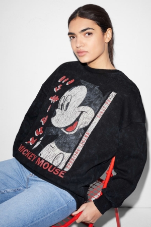 Sweats C&A Clockhouse Mickey Mouse Femme Grise | OF8923564