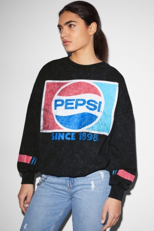 Sweats C&A Clockhouse Pepsi Femme Noir | JY0861429