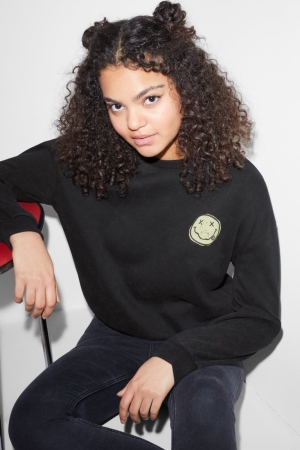 Sweats C&A Clockhouse With Recycled Coton Nirvana Femme Noir | IP0481592