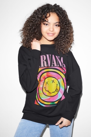 Sweats C&A Clockhouse With Recycled Coton Nirvana Femme Noir | RY7956148