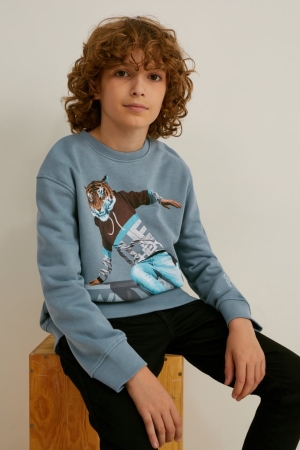 Sweats C&A Fille Turquoise | BZ1764925