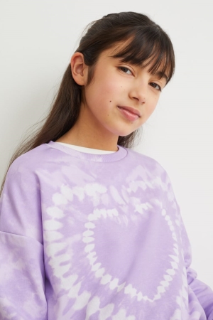 Sweats C&A Fille Violette Clair | YC3769805