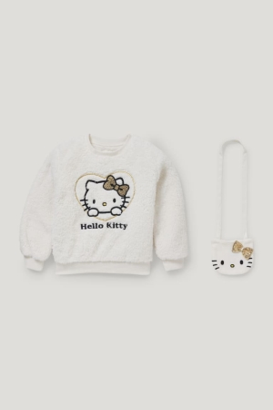 Sweats C&A Hello Kitty Set Teddy Fur And Fleece Bag Fille Blanche | HJ3469851