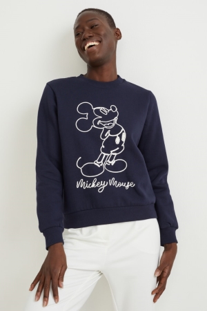 Sweats C&A Mickey Mouse Femme Bleu Foncé | BV9183024