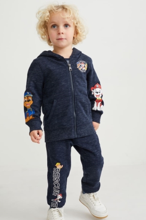 Sweats C&A Paw Patrol Set Zip-through And Joggers 2 Piece Fille Bleu Foncé | CZ4123078