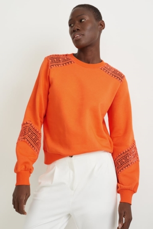 Sweats C&A Recycled Femme Orange | RC6328497