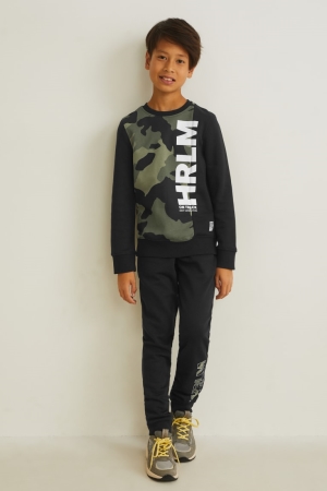 Sweats C&A Set And Joggers 2 Piece Fille Vert Foncé Noir | DQ8379021