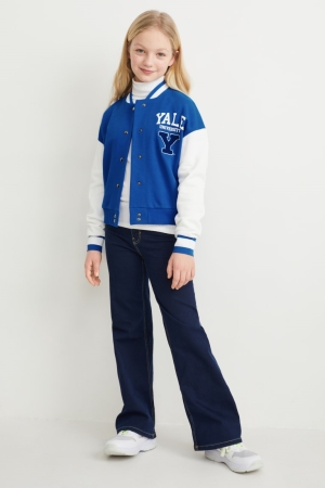 Sweats C&A Yale University Zip-through Fille Bleu | VL7926043
