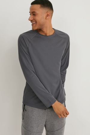 T Shirts C&A Active4 Way Stretch Homme Vert Foncé | MH1794850