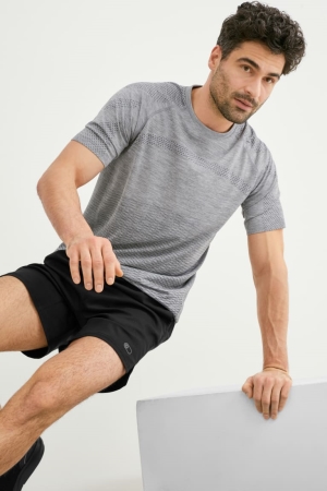 T Shirts C&A Active Homme Grise | ND4017539