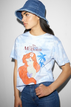 T Shirts C&A ClockhouseAriel Femme Bleu Clair | NT6435017