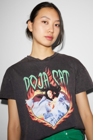 T Shirts C&A ClockhouseDoja Cat Femme Noir | DN2094587