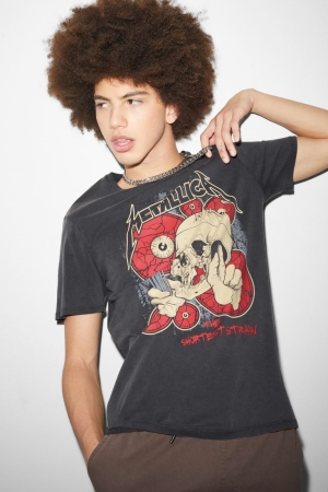 T Shirts C&A ClockhouseMetallica Homme Noir | QC3827906