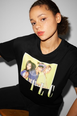 T Shirts C&A ClockhouseTlc Femme Noir | LN7862591