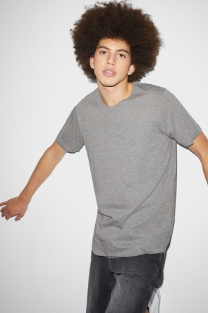 T Shirts C&A Clockhouse Homme Grise | EL7054139