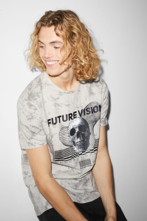 T Shirts C&A Clockhouse Homme Grise | FA5381692